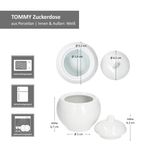 TOMMY Zuckerdose weiß Porzellan_Bild_6