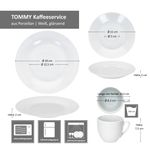 18tlg. Kaffeeservice TOMMY weiß Porzellan für 6 Personen_Bild_6