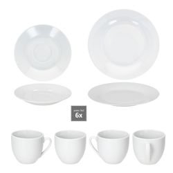 04-MamboCat-Thommy-Kaffeeservice-alle-Teile.jpg 18tlg. Kaffeeservice TOMMY weiß Porzellan für 6 Personen_Bild_4