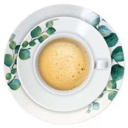 02-MamboCat-Eukalyptus-Kaffeegedeck-Draufsicht.jpg 18tlg Kaffeeservice Eukalyptus aus Porzellan für 6 Personen_Bild_2