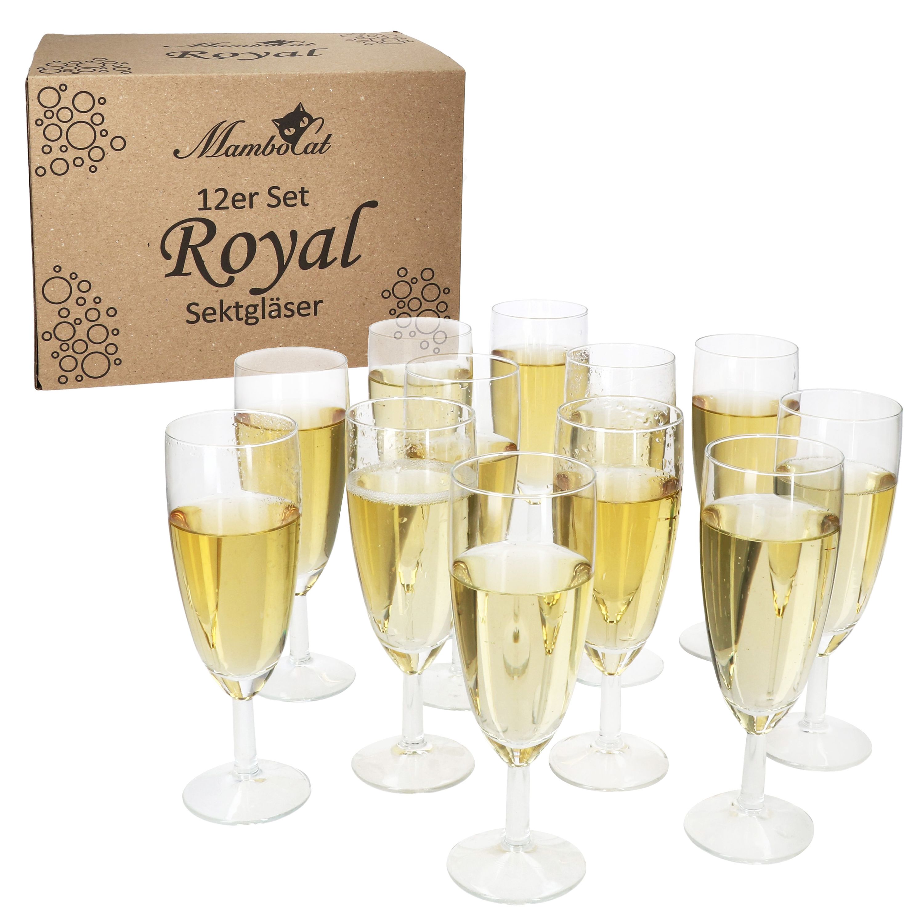 12er Set ROYAL Sektgläser ****Vorpackplatz: REGAL B/// PLATZ 104