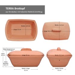 06-161980-MamboCat-Terra-Brottopf-Brotkasten-Terrakotta-Bemassung.jpg TERRA Brottopf aus Terrakotta - 1982_Bild_7