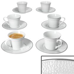 01-413953-413977-Ritzenhoff-und-Breker-Venezia-Espressotasse-Untertasse-12tlg-Set-Deko.jpg 6er Set VENEZIA Espressotassen mit Untertassen - 6x 413953 & 6x 413977_Bild_1