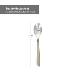 805550-Ritzenhoff-und-Breker-Beauty-Kaffeeloeffel-taupe-Bemassung1.jpg 120er Set BEAUTY Besteck Kaffeelöffel taupe - 805550_Bild_4