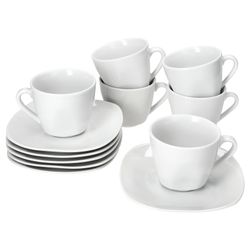 02-MamboCat-Lotta-Kaffeetasse-mit-Untertasse-6er-Set.jpg 6er Set LOTTA Kaffeetassen 170ml mit Untertassen weiß Porzellan_Bild_2