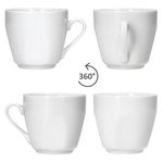 6er Set LOTTA Espressotasse 80ml mit Untertasse weiß Porzellan _Bild_4