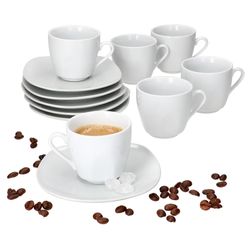 01-MamboCat-Lotta-Espressotasse-mit-Untertasse-6er-Set-Deko.jpg 6er Set LOTTA Espressotasse 80ml mit Untertasse weiß Porzellan _Bild_1