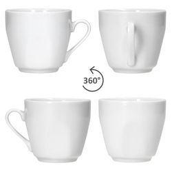 04-MamboCat-Lotta-Espressotasse-360-Grad-Ansicht.jpg 6er Set LOTTA Espressotasse 80ml mit Untertasse weiß Porzellan _Bild_4