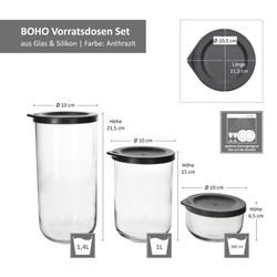 06-814446-Ritzenhoff-und-Breker-Boho-Vorratsdosen-3tlg-aus-Glas-Bemassung.jpg 3tlg Set BOHO Vorratsdosen Anthrazit aus Glas & Kunststoff _Bild_6