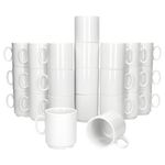 24er Set EVENT stapelbare Kaffeebecher weiß Porzellan 250 ml_Bild_2