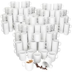 01-MamboCat-Event-Kaffeebecher-120er-Set-Deko.jpg 120er Set EVENT stapelbare Kaffeebecher weiß Porzellan 250 ml_Bild_1