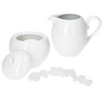 2tlg. Set TOMMY Milchkännchen & Zuckerdose weiß Porzellan_Bild_1