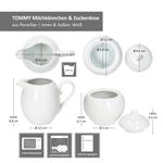 2tlg. Set TOMMY Milchkännchen & Zuckerdose weiß Porzellan_Bild_5