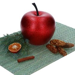 02-E2206-S1-GLMC-Pottery-Pots-Apfel-XS-Kupfer-rot-Einzeln-Mood.jpg 2er Set Pottery Pots Deko-Apfel XS Kupfer (Rot) – E2206-S1-GLMC_Bild_2