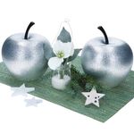 2er Set Pottery Pots Deko-Apfel XS Silber – E2206-S1-GLS_Bild_2