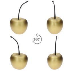 03-E2214-S1-GO-Pottery-Pots-Kirsche-XS-Gold-matt-360-Grad-Ansicht.jpg 2er Set Pottery Pots Deko-Kirsche XS Gold matt – 1x E2214-S1-GO _Bild_3