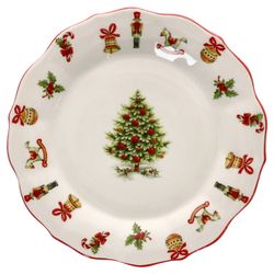 01-965-21-MamboCat-Maestro-Natale-Kuchenteller-Einzeln-Draufsicht.jpg Maestro Natale Weihnachten Kuchenteller aus Keramik - 965/21_Bild_1