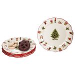 4er Set Maestro Natale Weihnachten Kuchenteller aus Keramik - 965/21 965/22_Bild_1