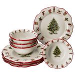 8tlg Diner-Set Maestro Natale Weihnachten für 4 Personen aus Keramik - 4x 2023/18 & 4x 965/29_Bild_1