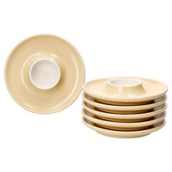 02-406924-Ritzenhoff-und-Breker-Jasper-Eierbecher-6er-Set.jpg 6er Set Jasper Vanille Eierbecher mit Ablage aus Steingut - 406924_Bild_2