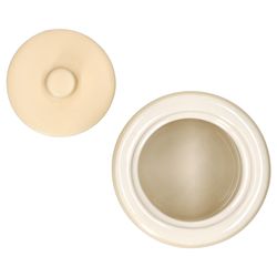 03-406931-Ritzenhoff-und-Breker-Jasper-Zuckerdose-Einzeln-Draufsicht-offen.jpg Jasper Vanille Zuckerdose mit Deckel aus Steingut - 406931_Bild_3