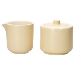 01-406931-406993-Ritzenhoff-und-Breker-Jasper-Zuckerdose-Milchkaennchen.jpg 2tlg Set Jasper Vanille Milchkännchen & Zuckerdose aus Steingut - 1x 406931 & 1x 406993_Bild_1