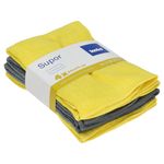 16tlg Set Supor Microfasertuch 35x35 cm gelb & grau - 11643_Bild_7