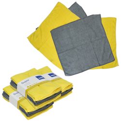01-11643-Kela-Supor-16tlg-Set-Universaltuecher.jpg 16tlg Set Supor Microfasertuch 35x35 cm gelb & grau - 11643_Bild_1