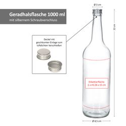 06-161828-Geradhalsflasche-1000ml-mit-silbernem-Schraubverschluss-PP28-Bemassung.jpg 3x 161828 & 3x PP28_Bild_6