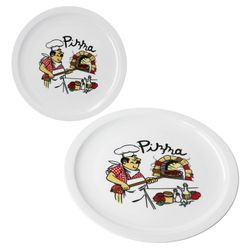 01-162064-MamboCat-Luigi-Pizzateller-2er-Set.jpg 5 cm mit Küchenchef-Dekor - 162064_Bild_1