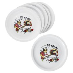 01-162064-MamboCat-Luigi-Pizzateller-6er-Set.jpg 5 cm mit Küchenchef-Dekor - 162064_Bild_1