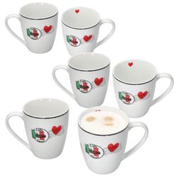 01-412833-Ritzenhoff-und-Breker-Caffee-Amore-Kaffeebecher-360ml-6er-Set-Deko.jpg 6er Set Kaffeebecher Caffee Amore 300 ml - 412833_Bild_1