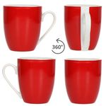 12tlg Frühstücksset VARIANT ROT für 6 Personen aus Porzellan_Bild_4