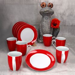 03-MamboCat-Variant-12tlg-Fruehstuecksset-Rot-Ambientebild.jpg 12tlg Frühstücksset VARIANT ROT für 6 Personen aus Porzellan_Bild_3