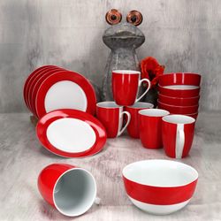 02-MamboCat-Variant-18tlg-Fruehstuecksset-Rot-Ambientebild.jpg 18tlg Frühstücksset VARIANT ROT für 6 Personen aus Porzellan_Bild_2