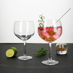 03-021028-Royal-Leerdam-Time2Party-Ginglaeser-65cl-Ambientebild-schwarz-rosa.jpg 2er Set GIN Tonic Gläser - 021028_Bild_3