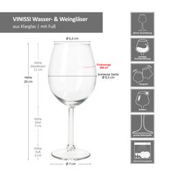 06-031676-Royal-Leerdam-Vinissimo-Wasser-Weinglas-43cl-Bemassung.jpg 9er Set VINISSI Wasser- & Weingläser 43cl - 031676_Bild_8