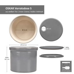 06-161987-MamboCat-Oskar-Knoblauch-Vorratsdosen-Grau-S-Bemassung.jpg 2er Set OSKAR Knoblauch-Vorratsdose S in Grau aus weißem Ton - 1992S_Bild_7