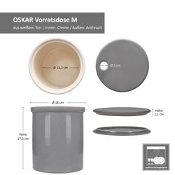 06-161986-MamboCat-Oskar-Zwiebel-Vorratsdosen-Grau-M-Bemassung.jpg 2er Set OSKAR Zwiebel-Vorratsdose M in Grau aus weißem Ton - 1993M_Bild_6