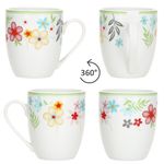 18tlg Frühstücksset VARIANT BLÜMCHEN für 6 Personen aus Porzellan_Bild_6