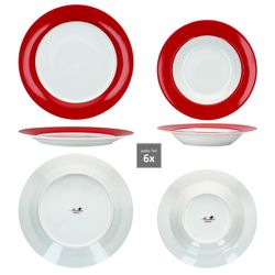 03-MamboCat-Variant-30tlg-Kombiservice-Rot-Tafel-alle-Teile.jpg 30tlg Kombiservice VARIANT ROT für 6 Personen aus Porzellan_Bild_3
