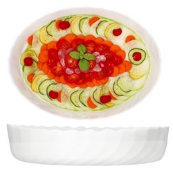 01-0812299-Luminarc-Trianon-Auflaufform-oval-36x29cm-2er-Set-Deko.jpg 5 cm weiß aus Glas - 812299_Bild_1