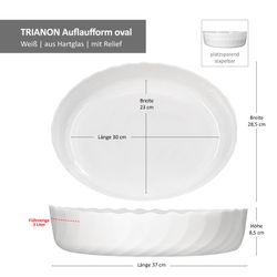 06-0812299-Luminarc-Trianon-Auflaufform-oval-36x29cm-Bemassung2.jpg 5 cm weiß aus Glas - 812299_Bild_6