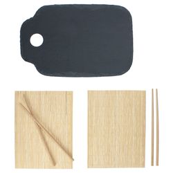 02-315301-53319-Arte-Regal-Ritzenhoff-Bento-Scivaro-Sushi-Set-Draufsicht-alle-Teile.jpg BENTO Sushi Schieferplatten Set für 2 Personen - 1x 315301 & 1x 53319_Bild_2