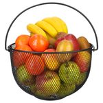 Justinus LifeStyle Obstkorb Ø 30cm schwarz mit Henkel - 457-120_Bild_1
