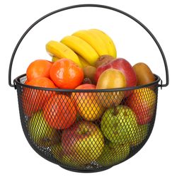 01-457-120-Justus-Brenger-Justinus-LifeStyle-Obstkorb-schwarz-Einzeln-Deko-mit-Henkel.jpg Justinus LifeStyle Obstkorb Ø 30cm schwarz mit Henkel - 457-120_Bild_1