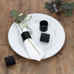 Justinus LifeStyle 4er Set Serviettenringe aus Edelstahl schwarz - 474-120_Bild_3