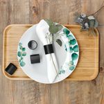 Justinus LifeStyle 4er Set Serviettenringe aus Edelstahl schwarz - 474-120_Bild_5