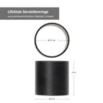 Justinus LifeStyle 4er Set Serviettenringe aus Edelstahl schwarz - 474-120_Bild_6