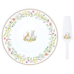 01-R1112-Easy-Life-Happy-Easter-Kuchenplatte-mit-Tortenheber.jpg HAPPY EASTER Kuchenplatte mit Tortenheber aus Porzellan – R1112_Bild_1